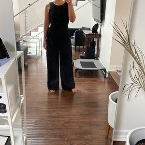 Lulus Black Sleeveless Jumpsuit